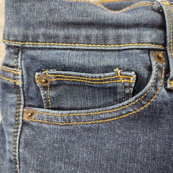 Gap 1969 Jeans Womens 29 Long Blue Resolution True Skinny Stretch Casual Preppy - Picture 9 of 14